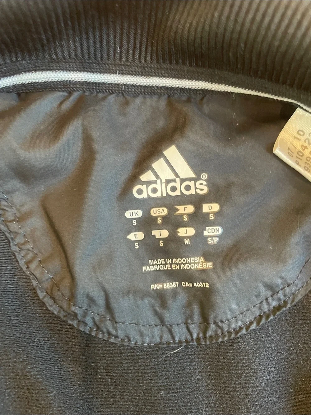 adidas Men's Black Full-Zip Performance Jacket